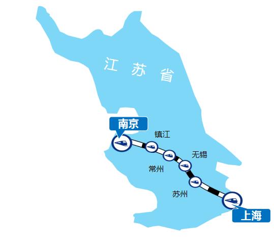沪宁线高铁列车广告