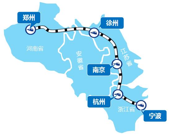 宁波—郑州线高铁列车广告